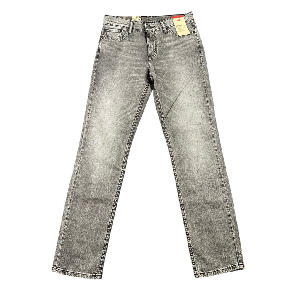 NWT Levi's 511 Slim Jeans Mens 30x32 Gray Wash Denim Cotton Stretch Denim